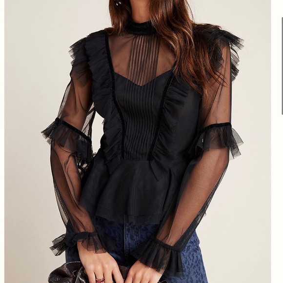 sheer victorian blouse